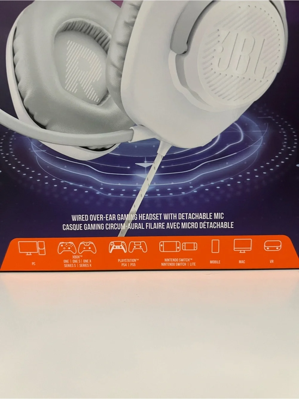 JBL Quantum 100 Gaming Headset - White